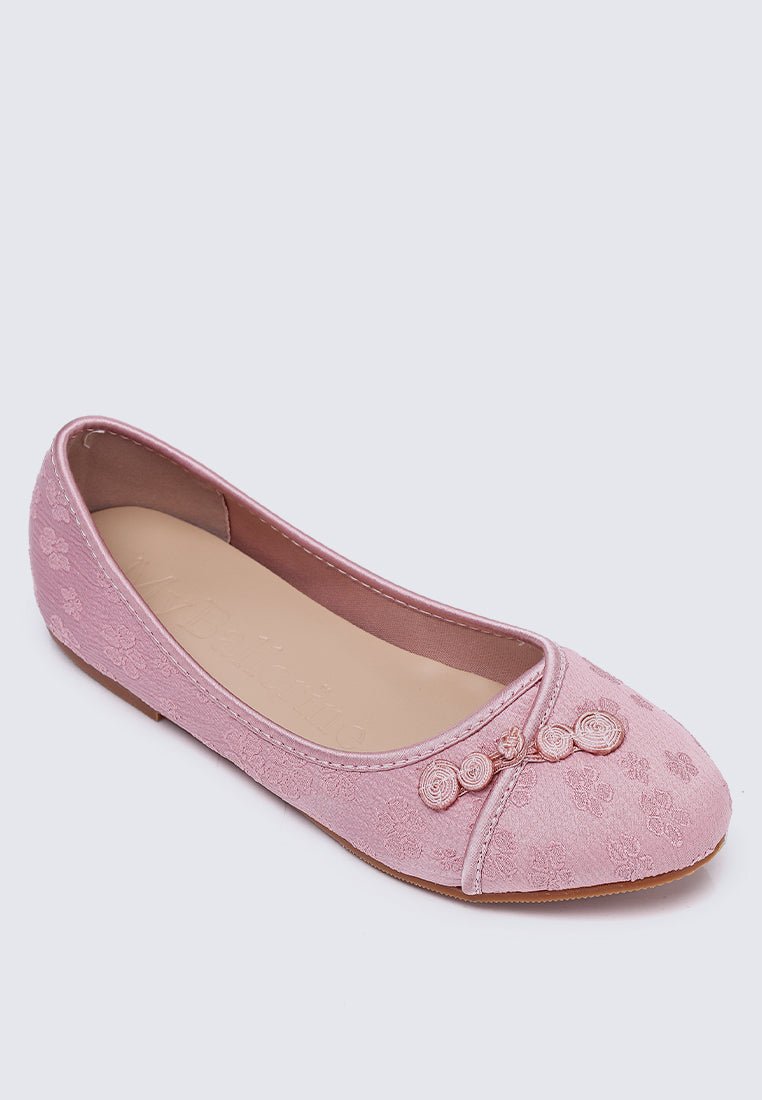 Chuyee Comfy Ballerina In Dusty PinkShoes - myballerine