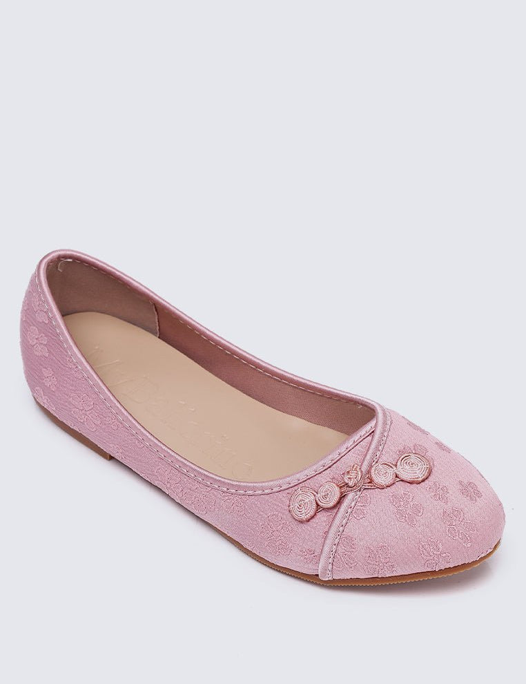 Chuyee Comfy Ballerina In Dusty PinkShoes - myballerine