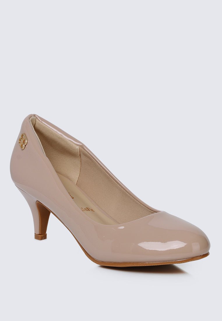 Cindy WideFit Comfy Pumps In NudeShoes - myballerine