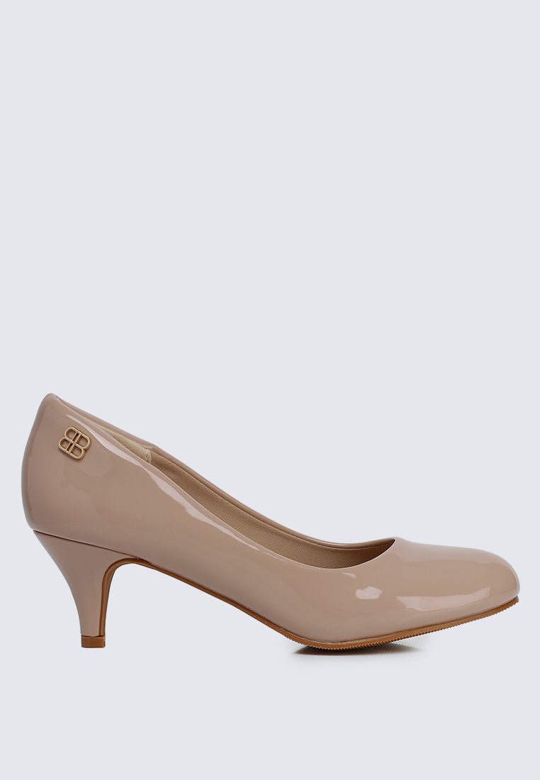 Cindy WideFit Comfy Pumps In NudeShoes - myballerine