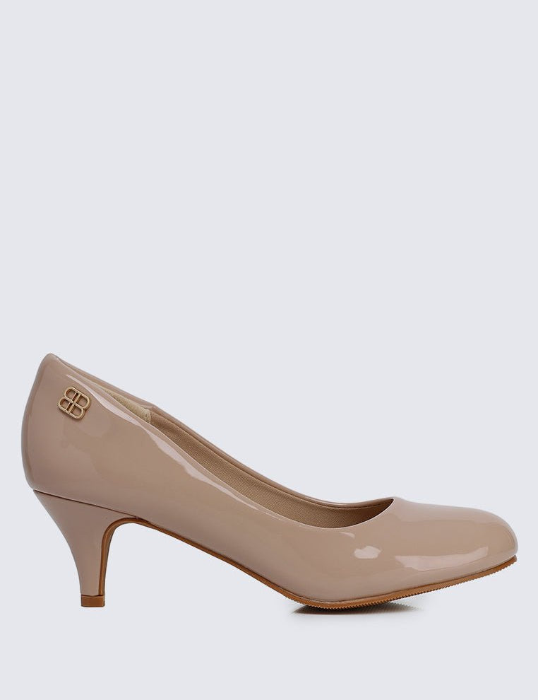 Cindy WideFit Comfy Pumps In NudeShoes - myballerine