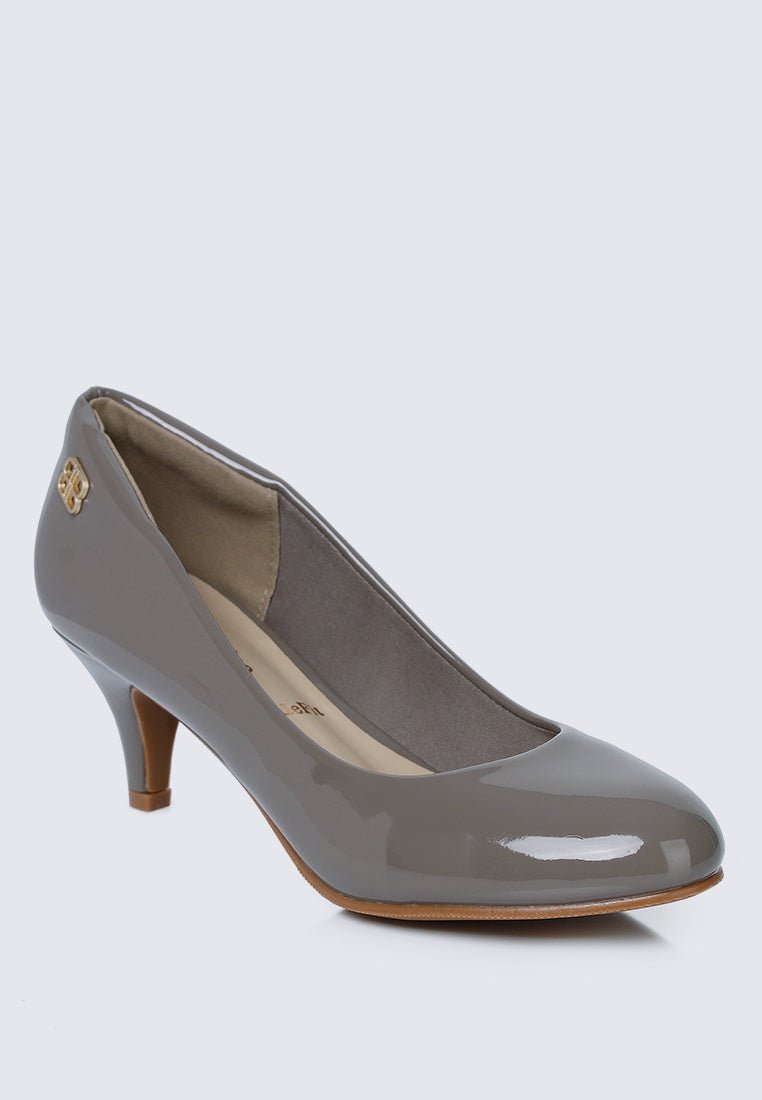 Cindy WideFit Comfy Pumps In TaupeShoes - myballerine