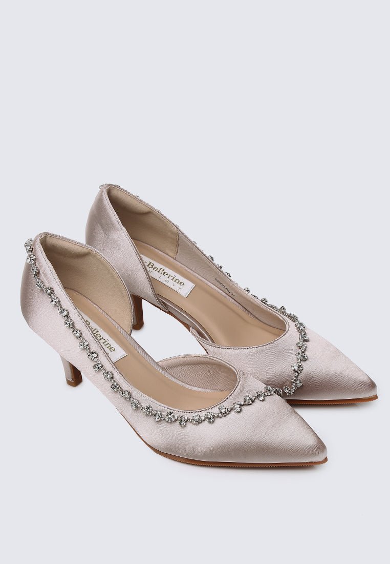 Dahlia Comfy Pumps In NudeShoes - myballerine