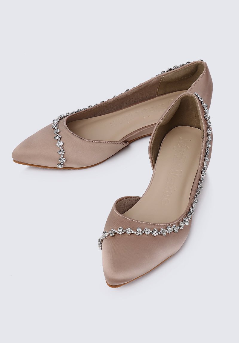 Delilah Comfy Ballerina In Taupe - myballerine