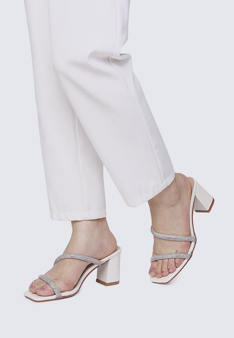 Delphine Comfy Heels In PearlShoes - myballerine