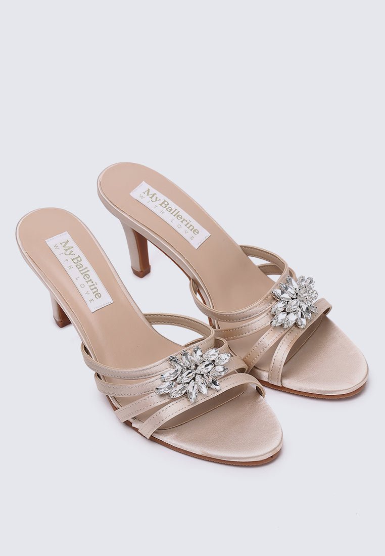 Denese Comfy Heels In Almond - myballerine