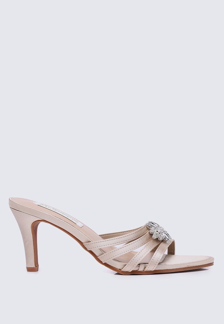 Denese Comfy Heels In Almond - myballerine