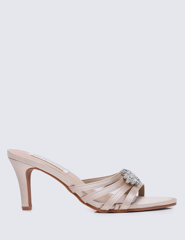 Denese Comfy Heels In Almond - myballerine