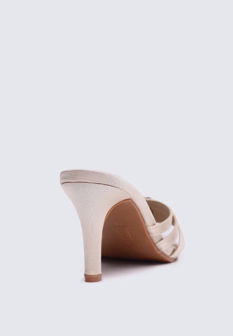 Denese Comfy Heels In Almond - myballerine