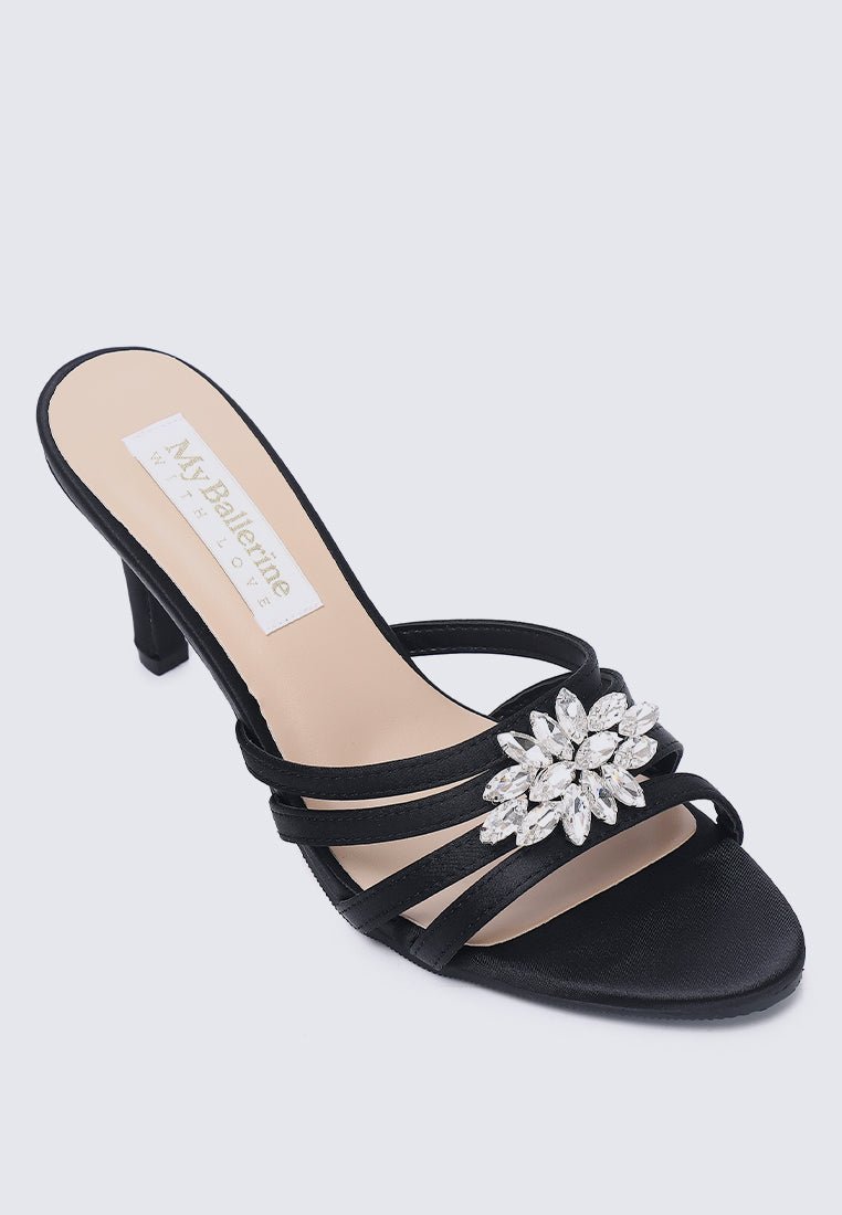 Denese Comfy Heels In Black - myballerine