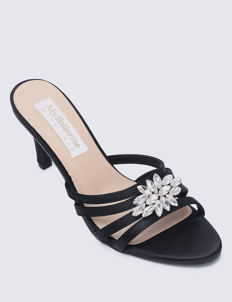 Denese Comfy Heels In Black - myballerine