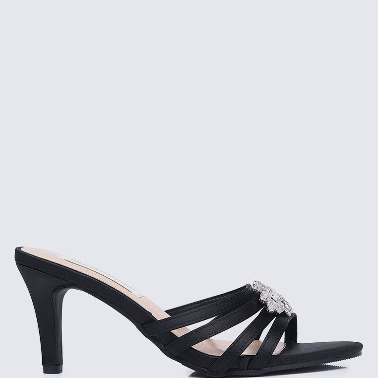 Denese Comfy Heels In Black - myballerine