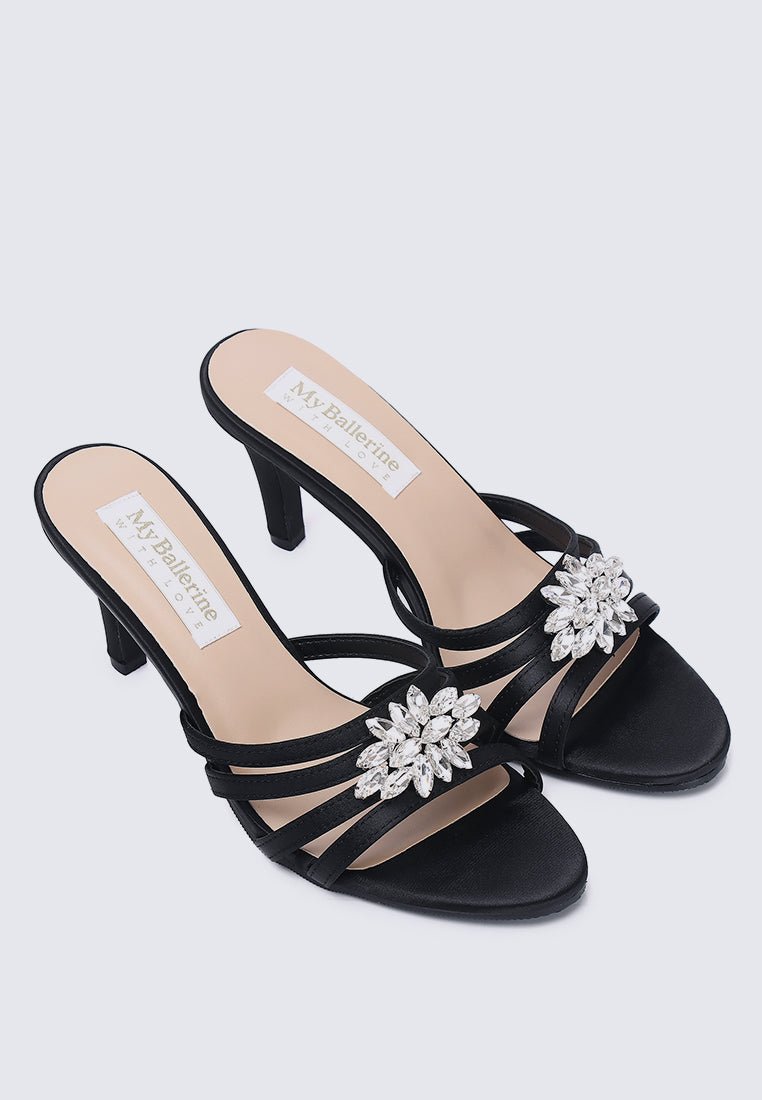 Denese Comfy Heels In Black - myballerine