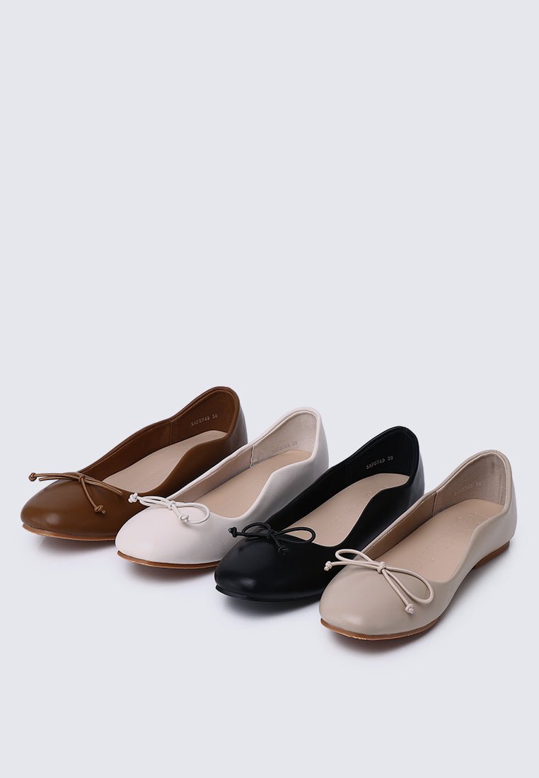 Dorra Comfy Ballerina In AlmondShoes - myballerine