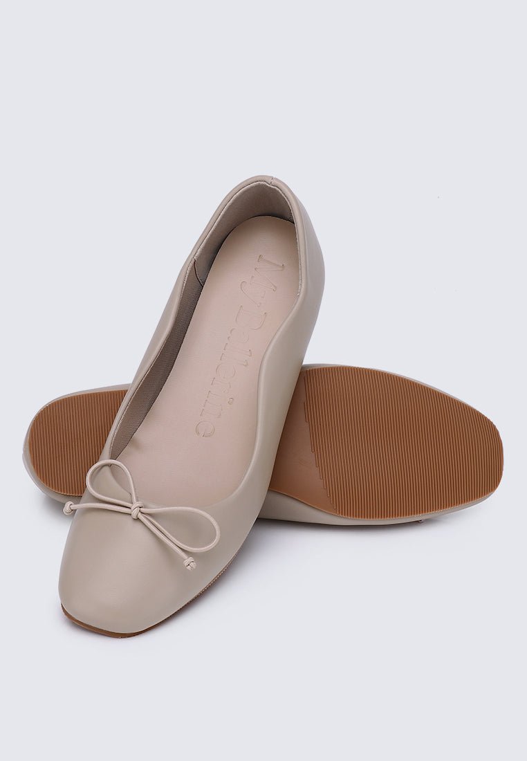 Dorra Comfy Ballerina In AlmondShoes - myballerine