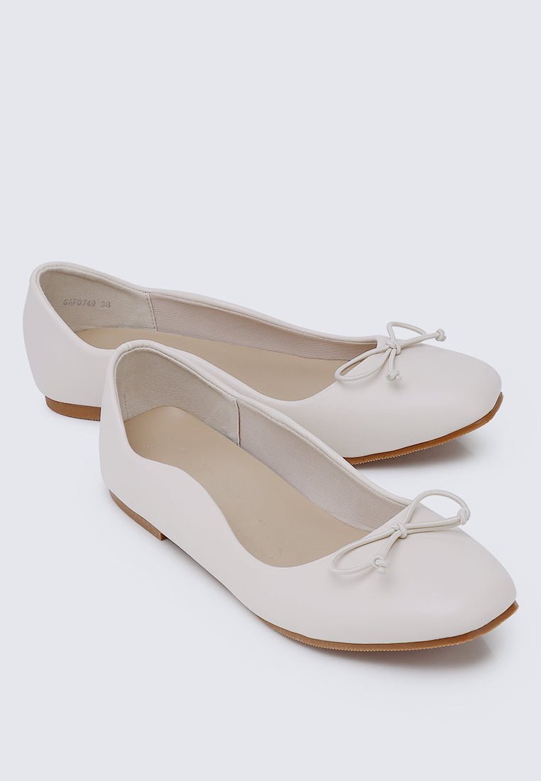 Dorra Comfy Ballerina In BeigeShoes - myballerine