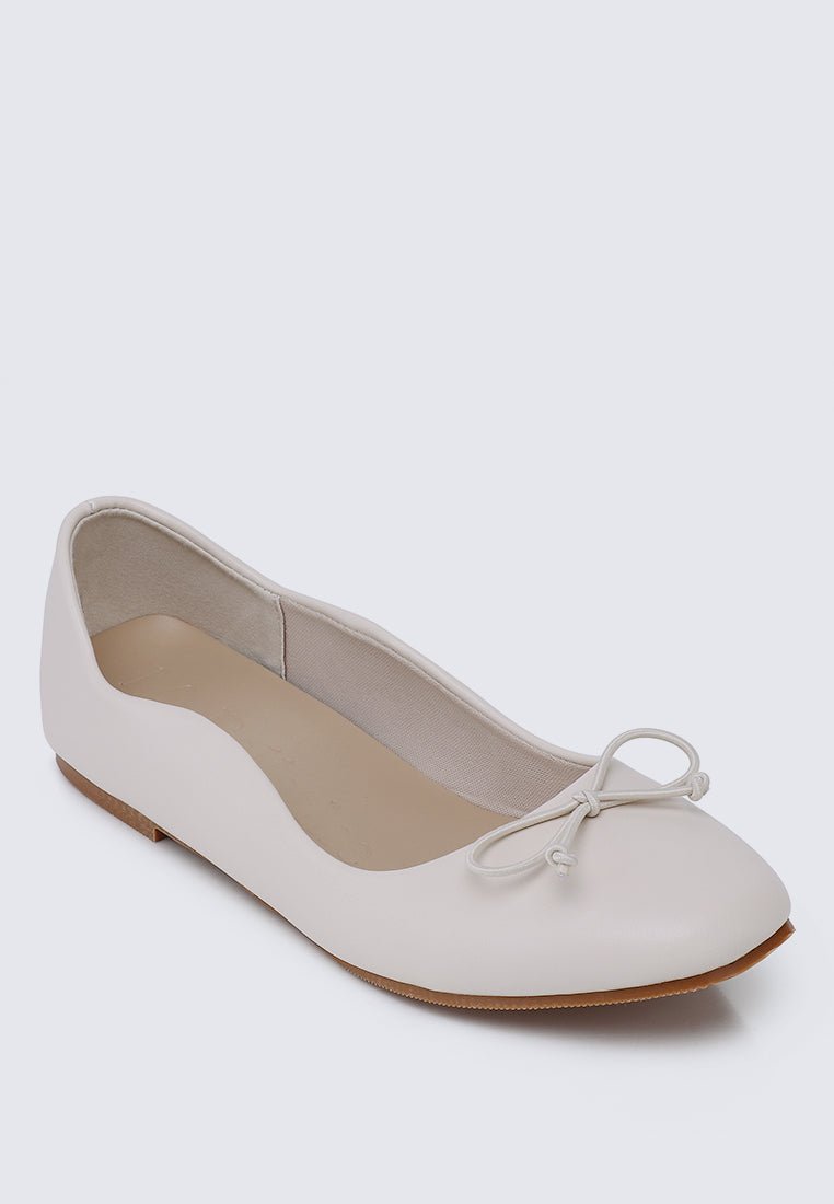 Dorra Comfy Ballerina In BeigeShoes - myballerine