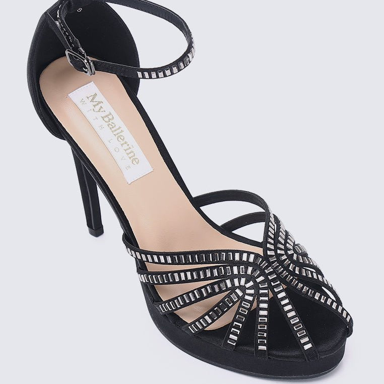 Dulce Comfy Heels In BlackShoes - myballerine