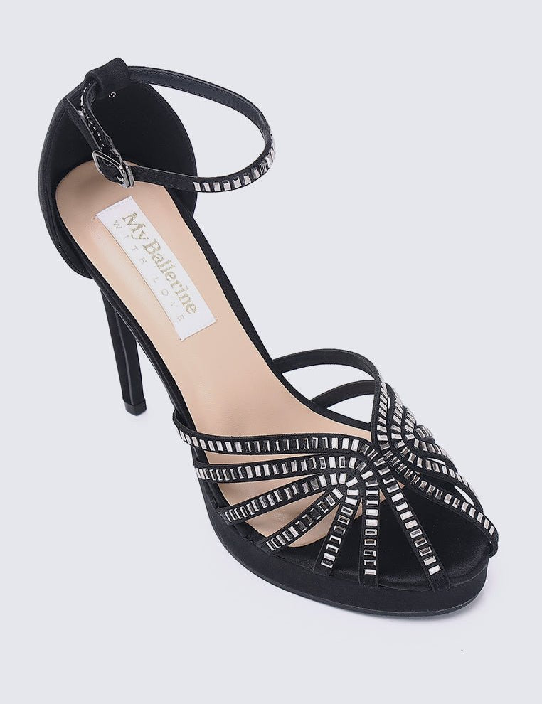 Dulce Comfy Heels In BlackShoes - myballerine