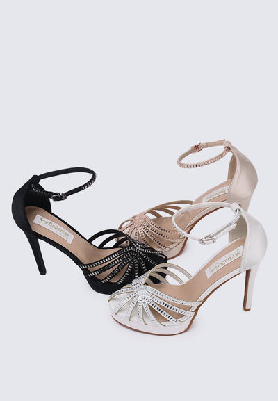 Dulce Comfy Heels In IvoryShoes - myballerine