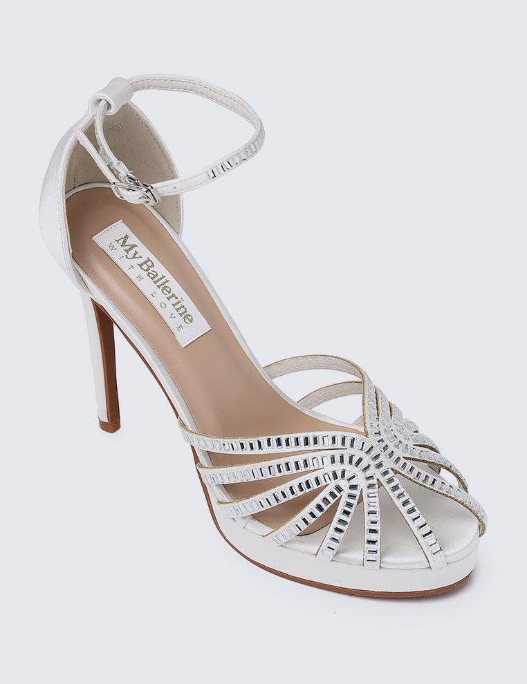 Dulce Comfy Heels In IvoryShoes - myballerine