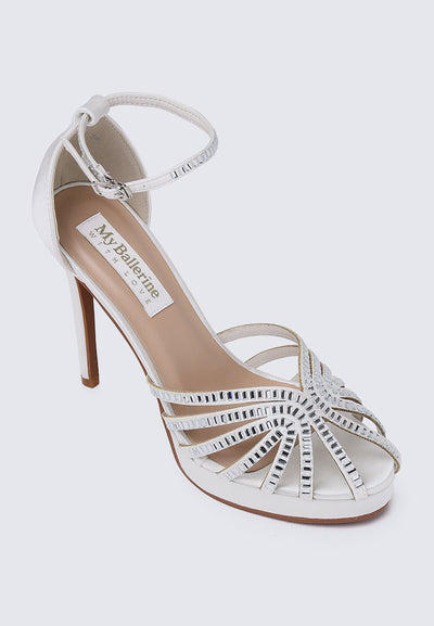 Dulce Comfy Heels In IvoryShoes - myballerine