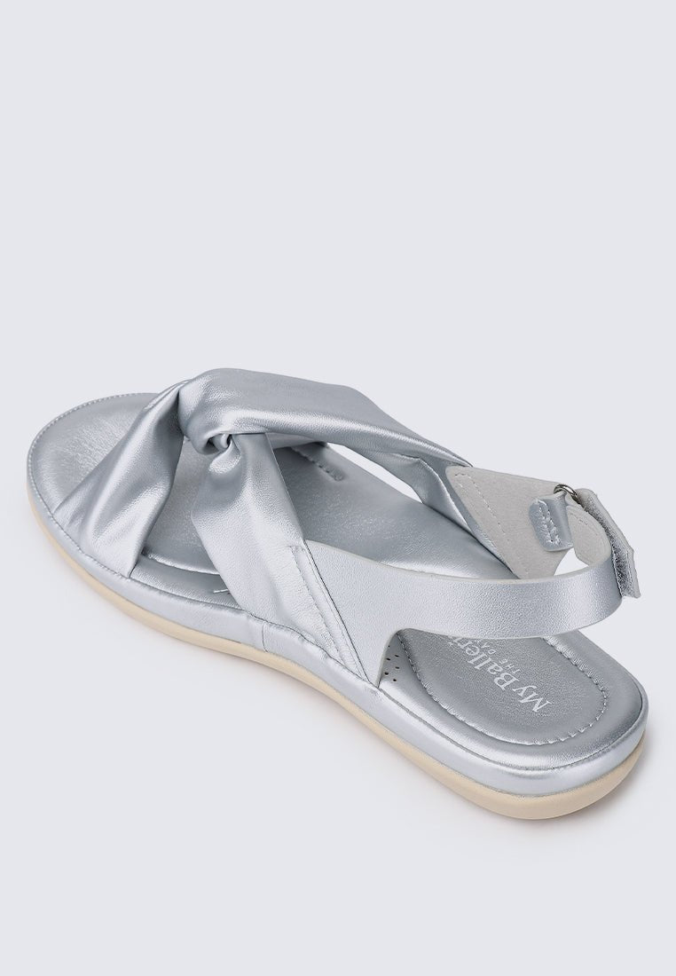 Easy Step Comfy Sandals In SilverShoes - myballerine