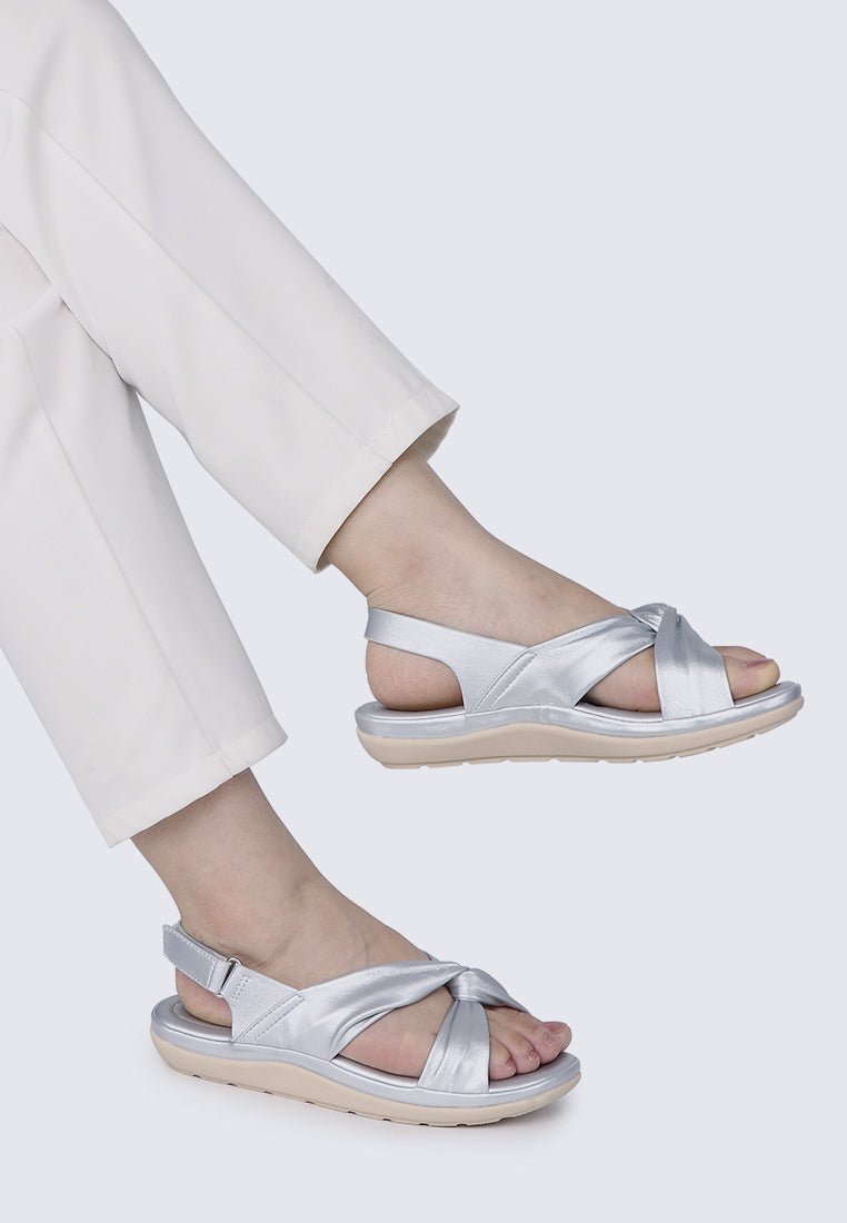 Easy Step Comfy Sandals In SilverShoes - myballerine