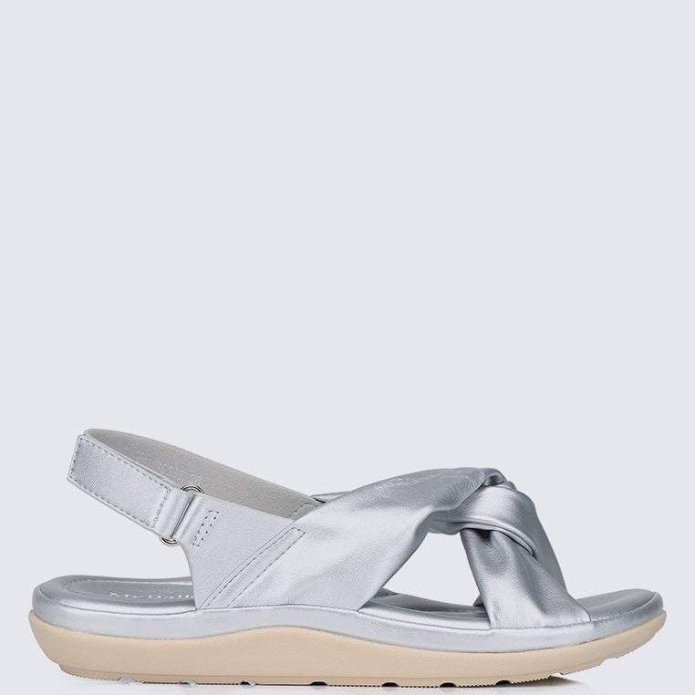 Easy Step Comfy Sandals In SilverShoes - myballerine