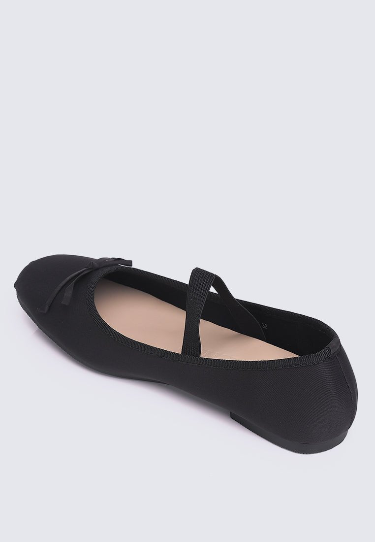 Eleanee Comfy Ballerina In Black - myballerine