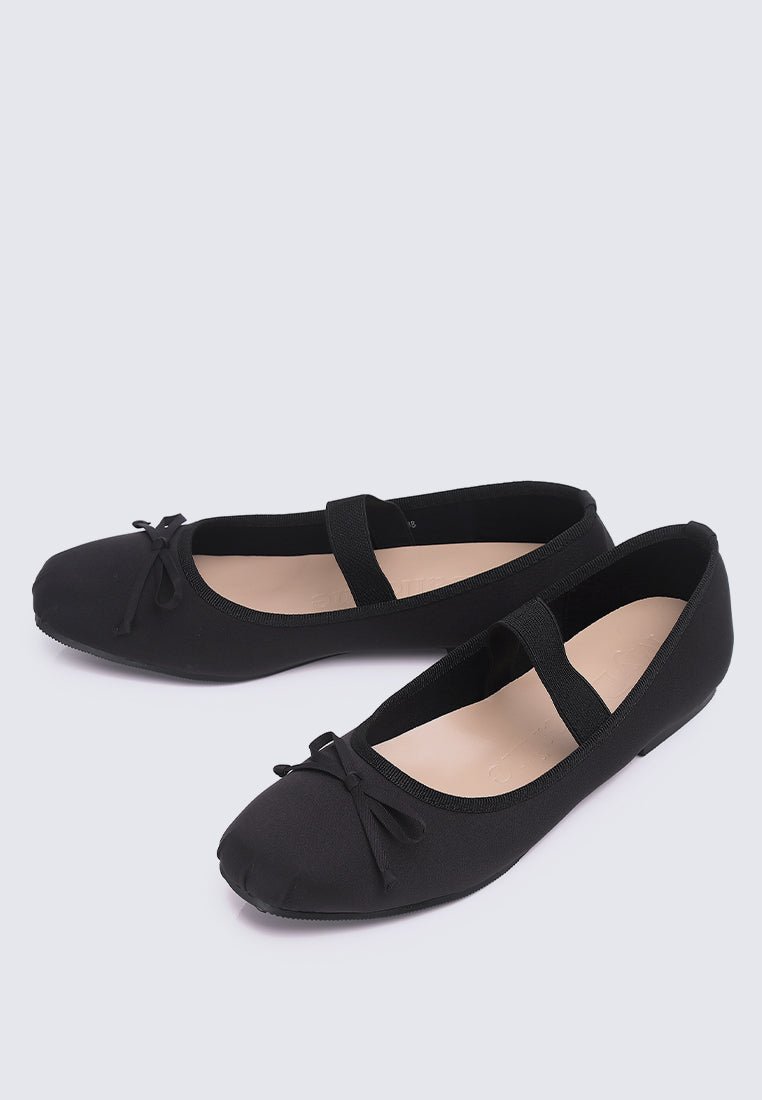 Eleanee Comfy Ballerina In Black - myballerine