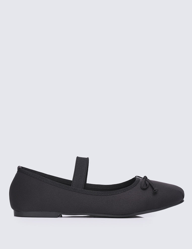 Eleanee Comfy Ballerina In Black - myballerine