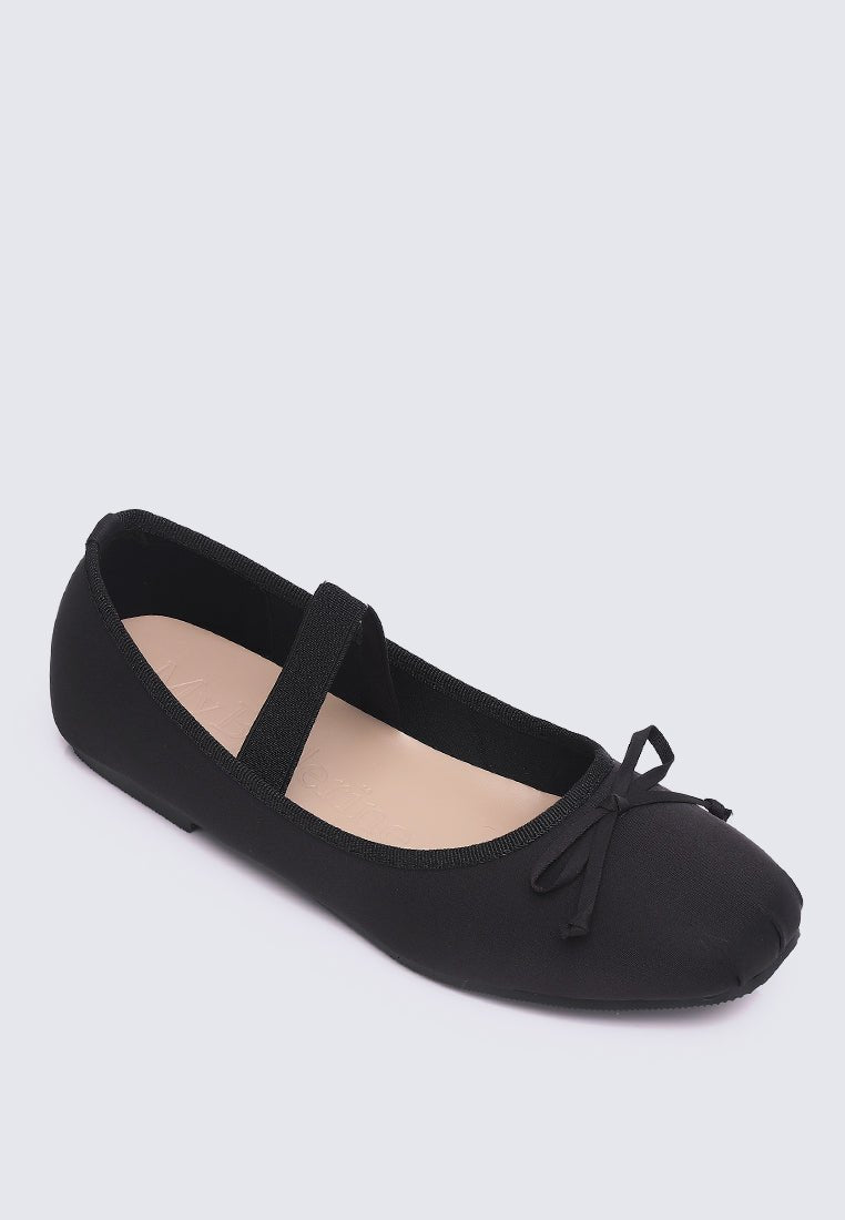 Eleanee Comfy Ballerina In Black - myballerine