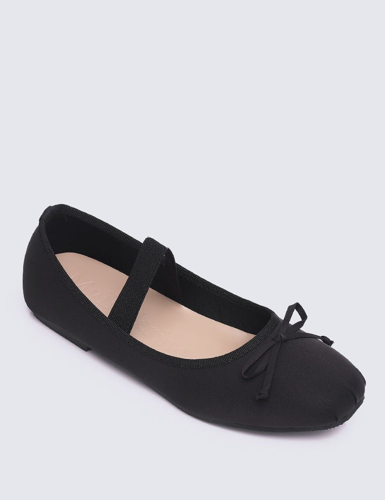 Eleanee Comfy Ballerina In Black - myballerine