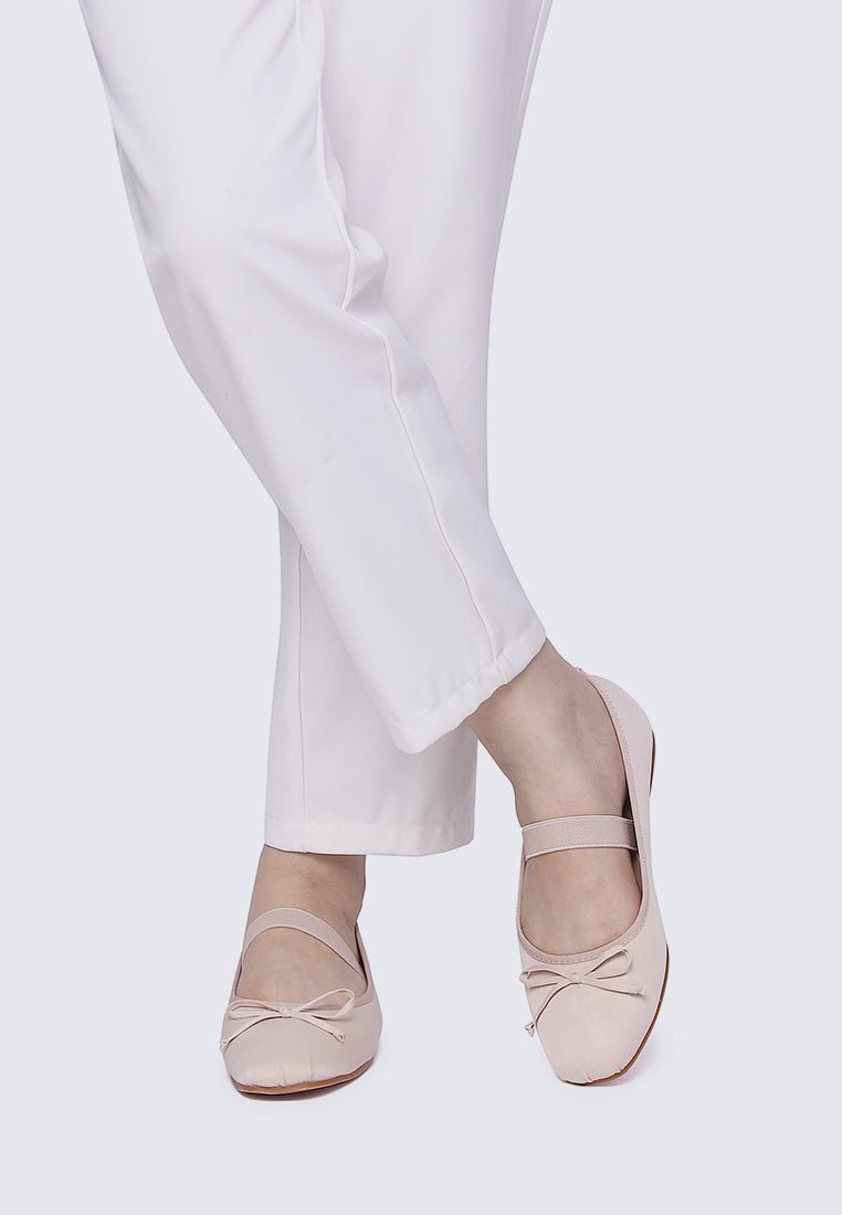 Eleanee Comfy Ballerina In Nude - myballerine