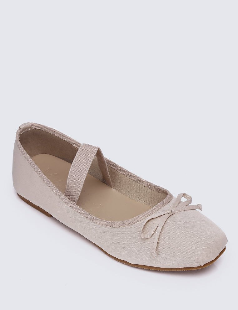 Eleanee Comfy Ballerina In Nude - myballerine