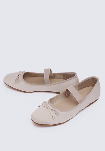 Eleanee Comfy Ballerina In Nude - myballerine