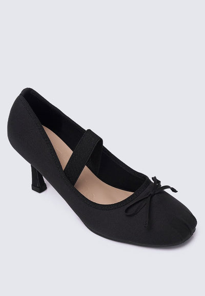 Eleanor Comfy Heels In Black - myballerine