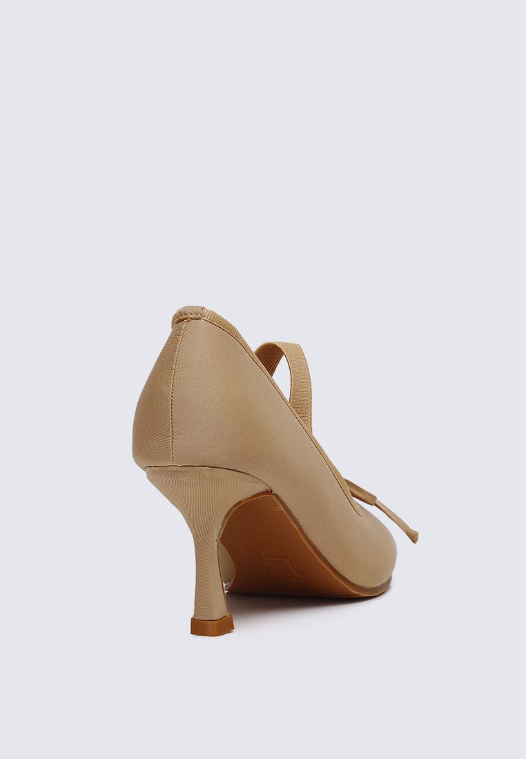 Eleanor Comfy Heels In Nude - myballerine