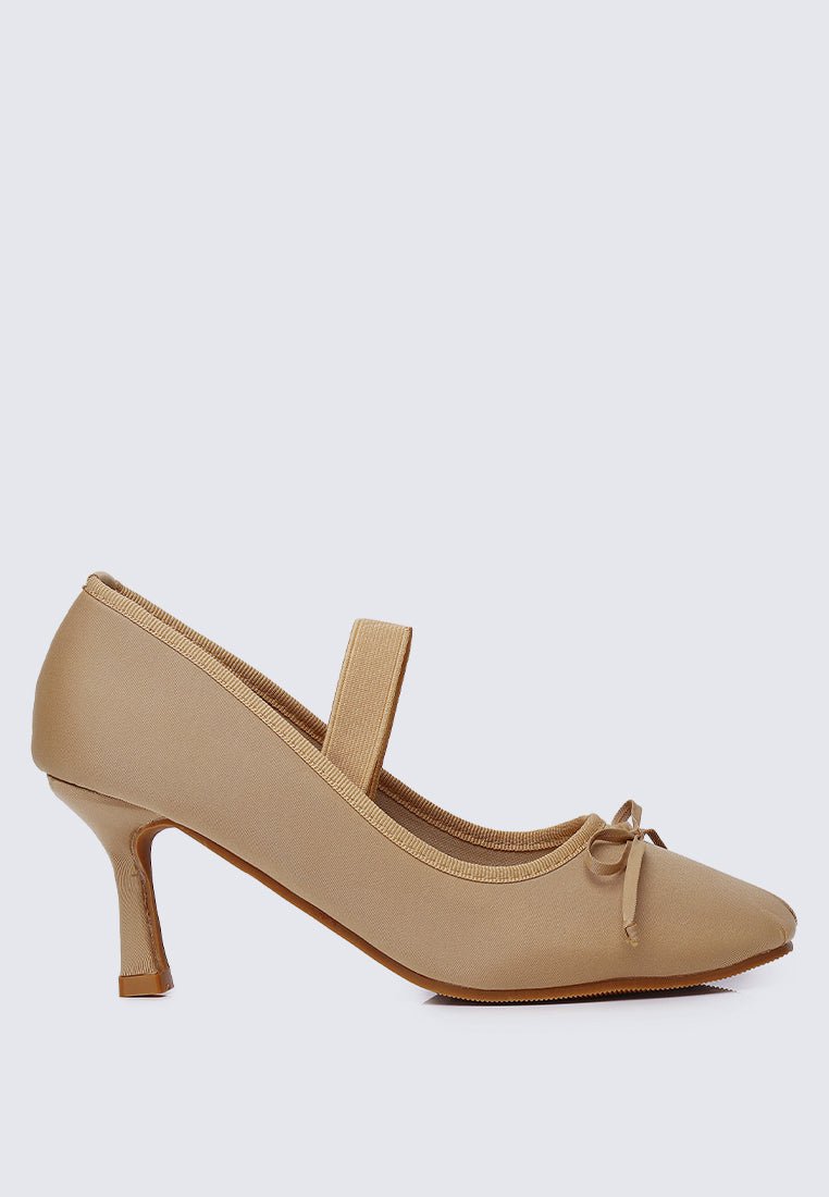 Eleanor Comfy Heels In Nude - myballerine