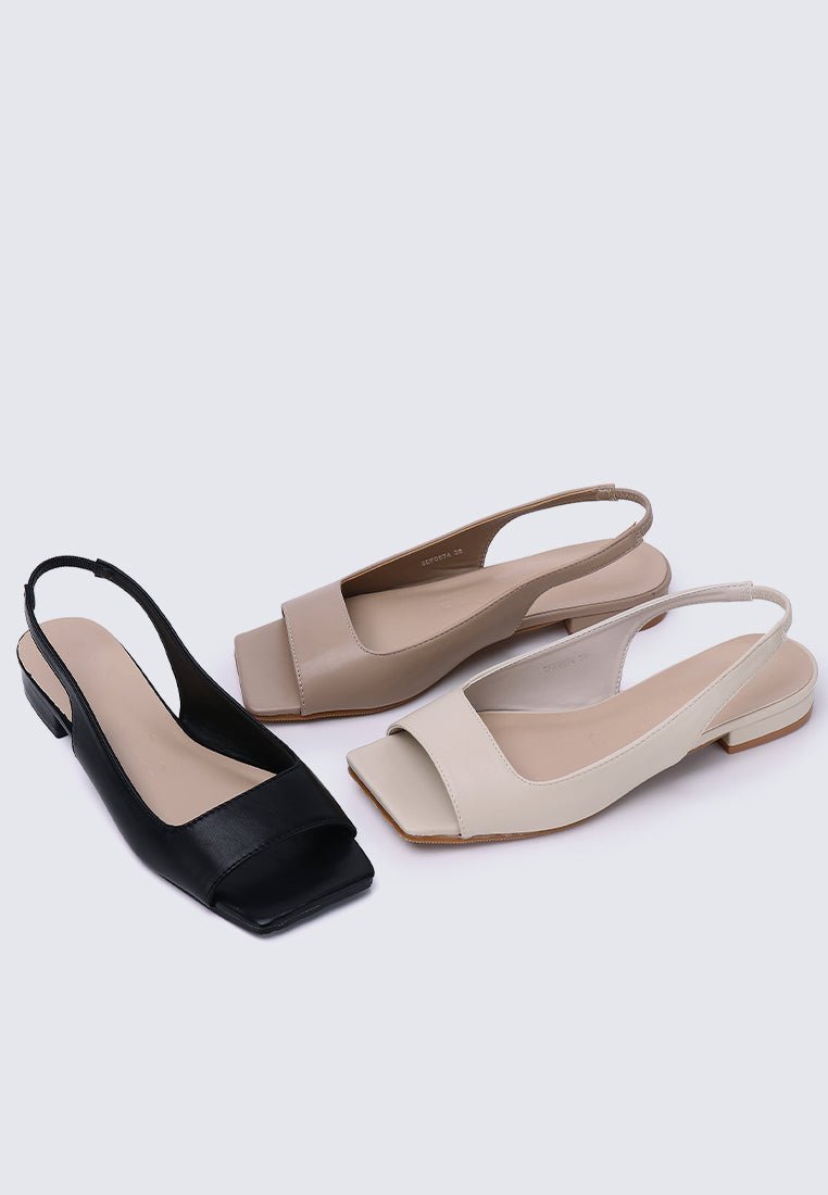 Eliz Comfy Sandals BeigeShoes - myballerine