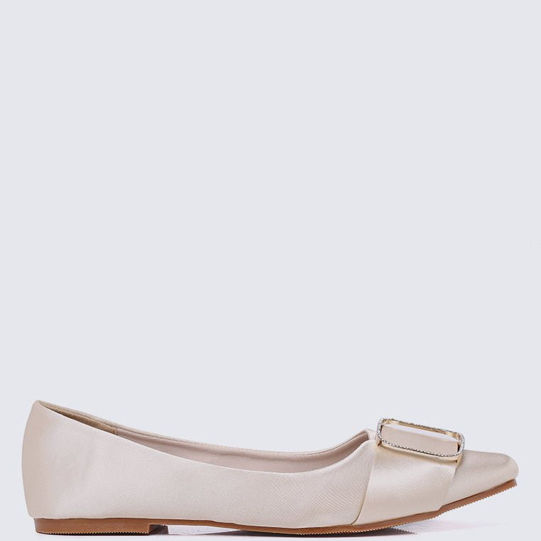 Emilie Comfy Ballerina In Beige - myballerine