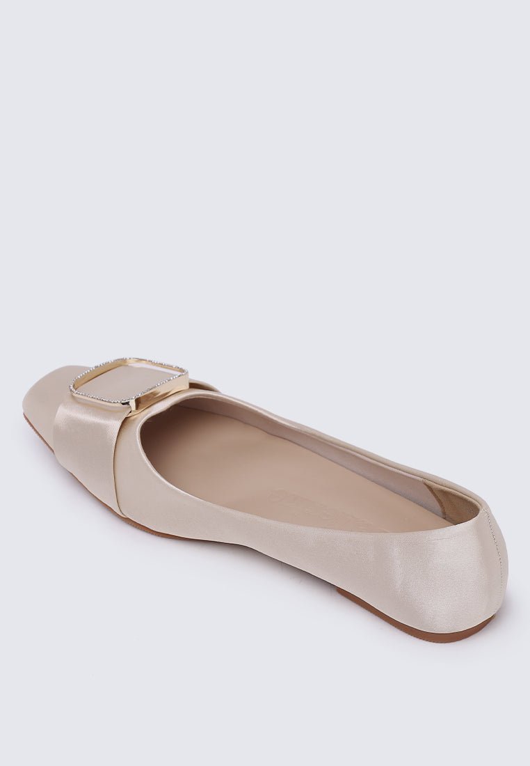 Emilie Comfy Ballerina In Beige - myballerine