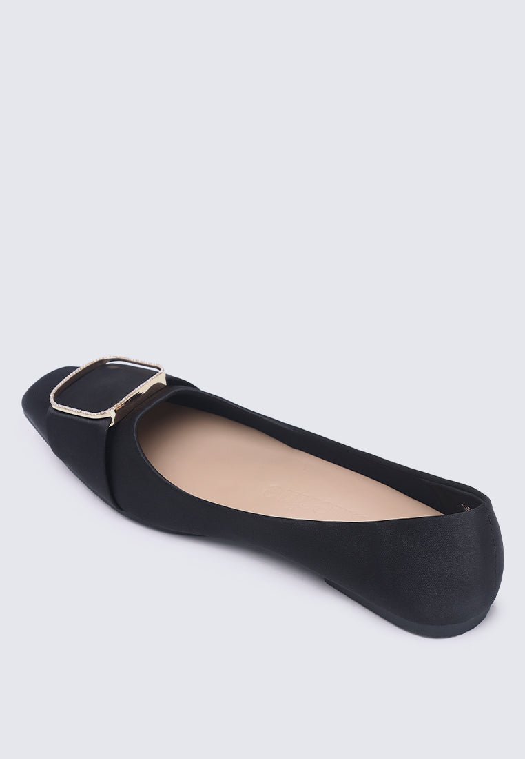 Emilie Comfy Ballerina In Black - myballerine