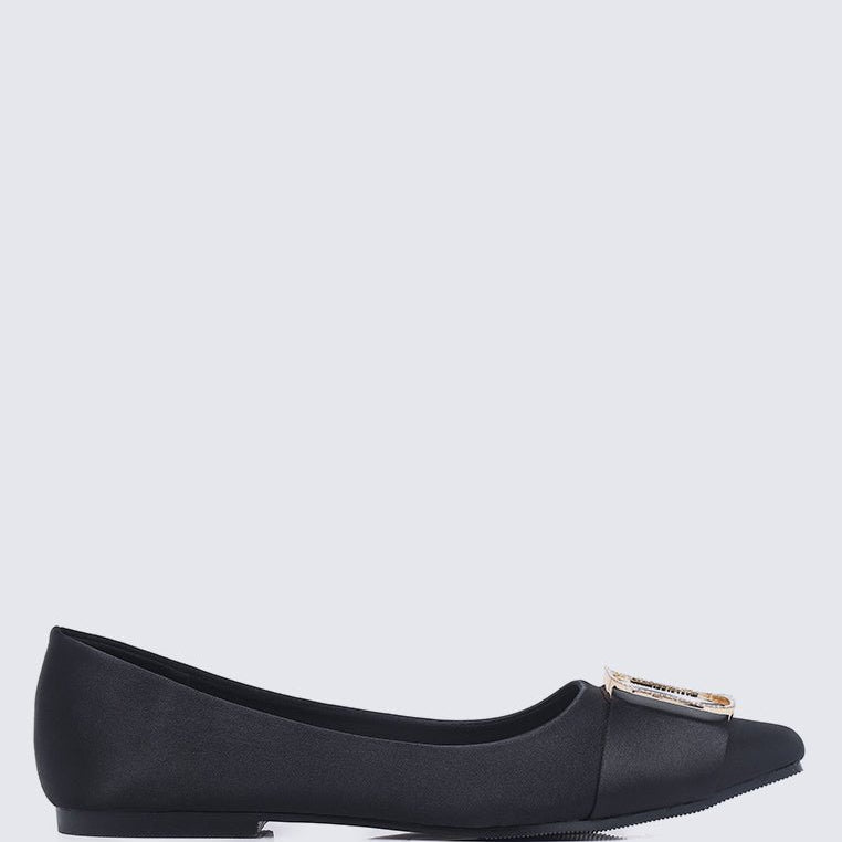 Emilie Comfy Ballerina In Black - myballerine