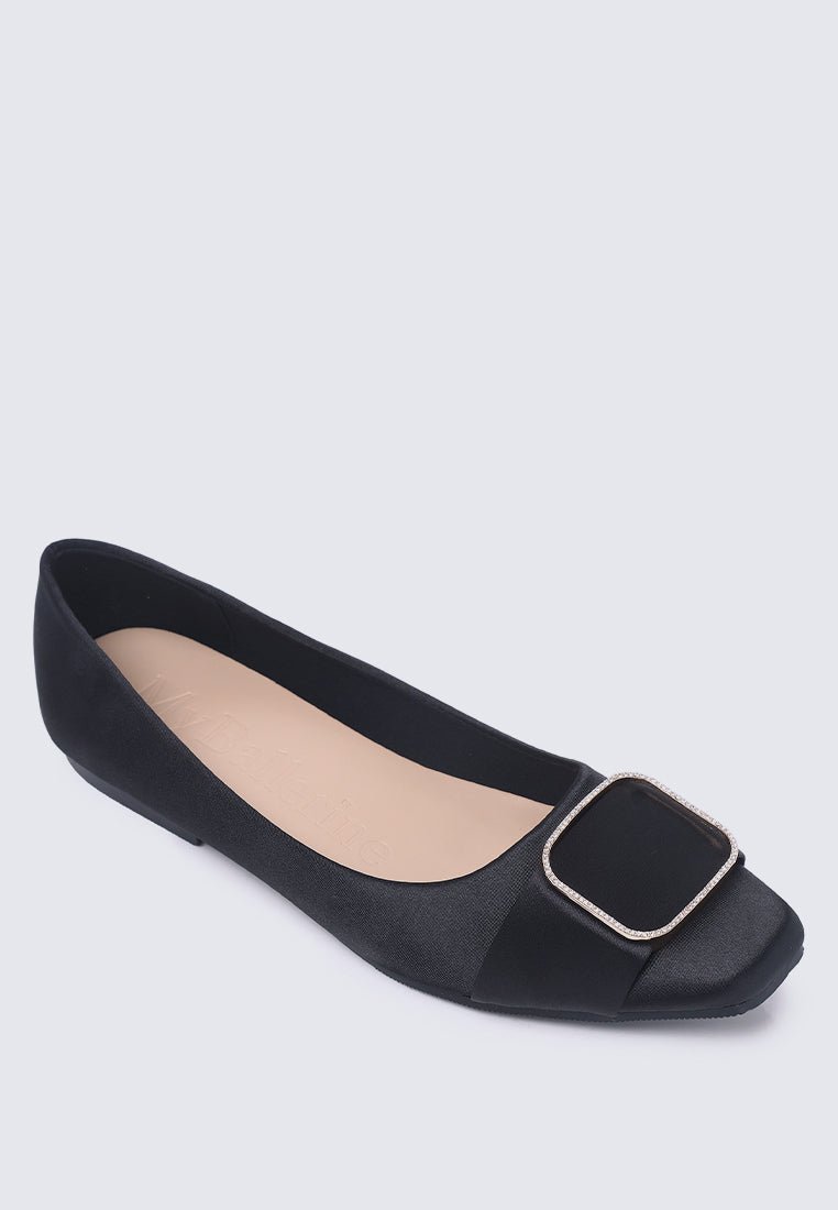 Emilie Comfy Ballerina In Black - myballerine