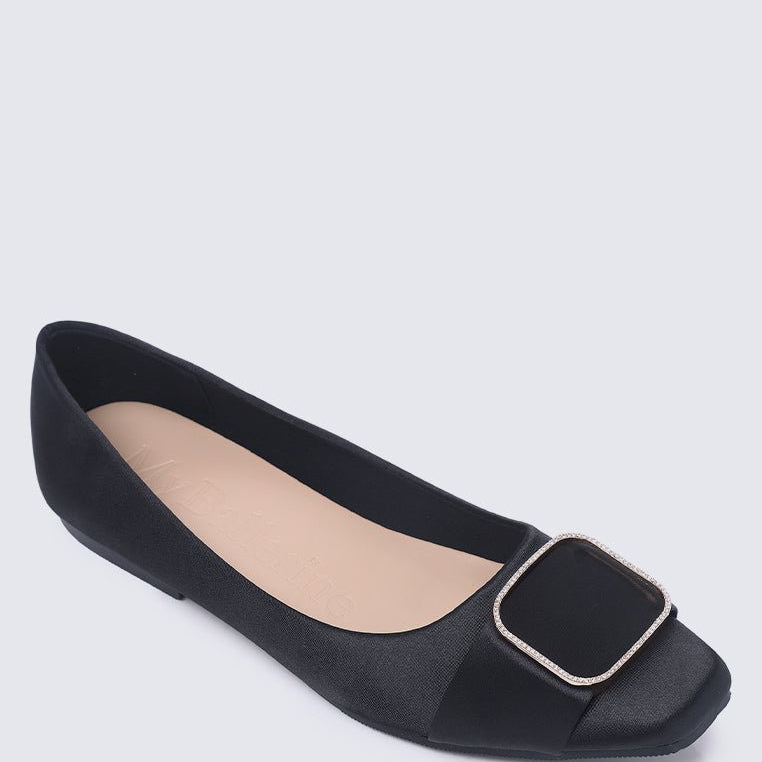 Emilie Comfy Ballerina In Black - myballerine