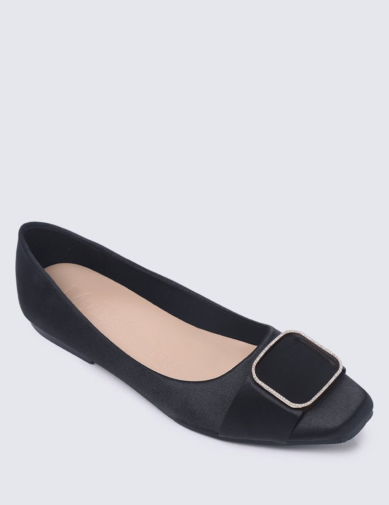 Emilie Comfy Ballerina In Black - myballerine