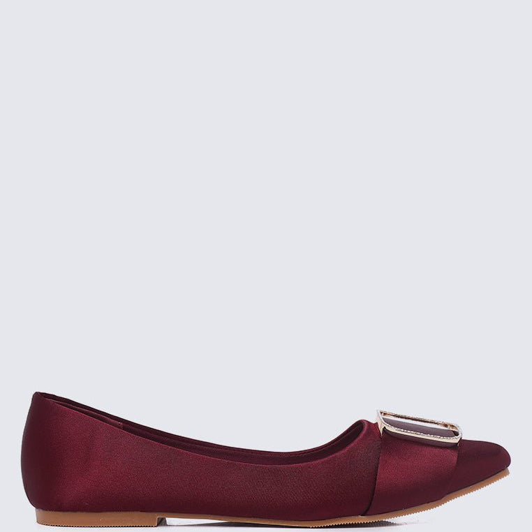 Emilie Comfy Ballerina In Maroon - myballerine