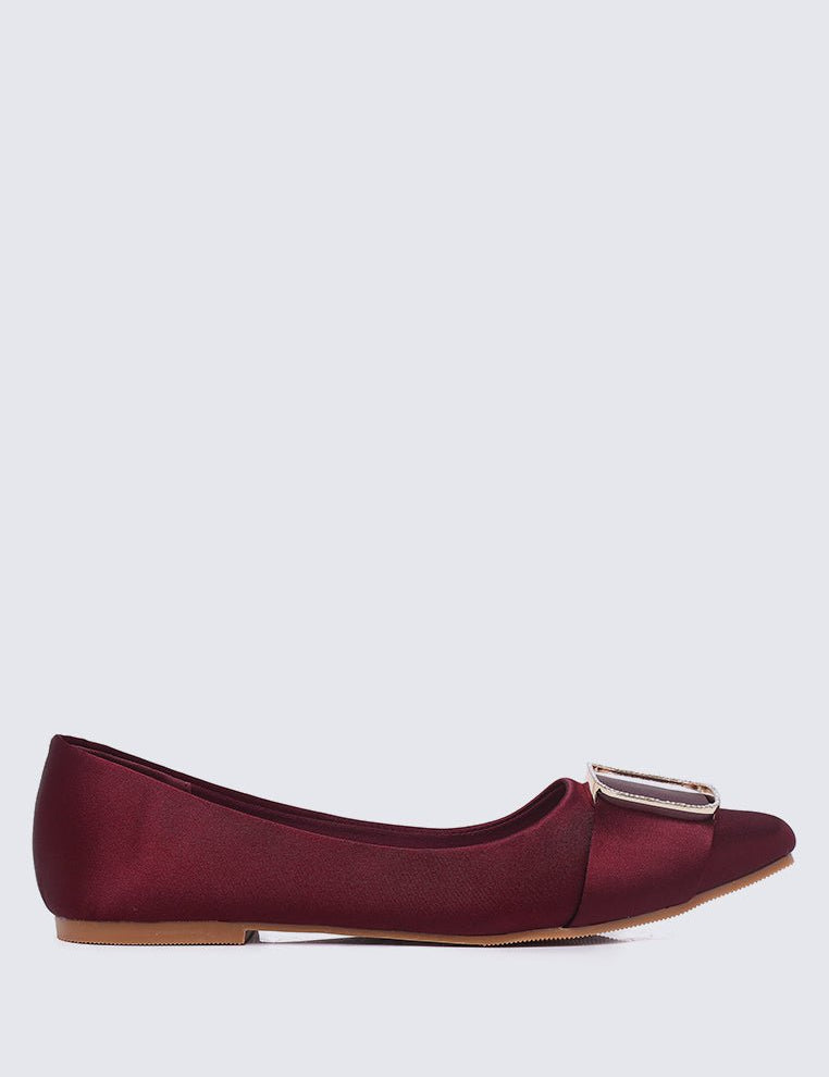 Emilie Comfy Ballerina In Maroon - myballerine